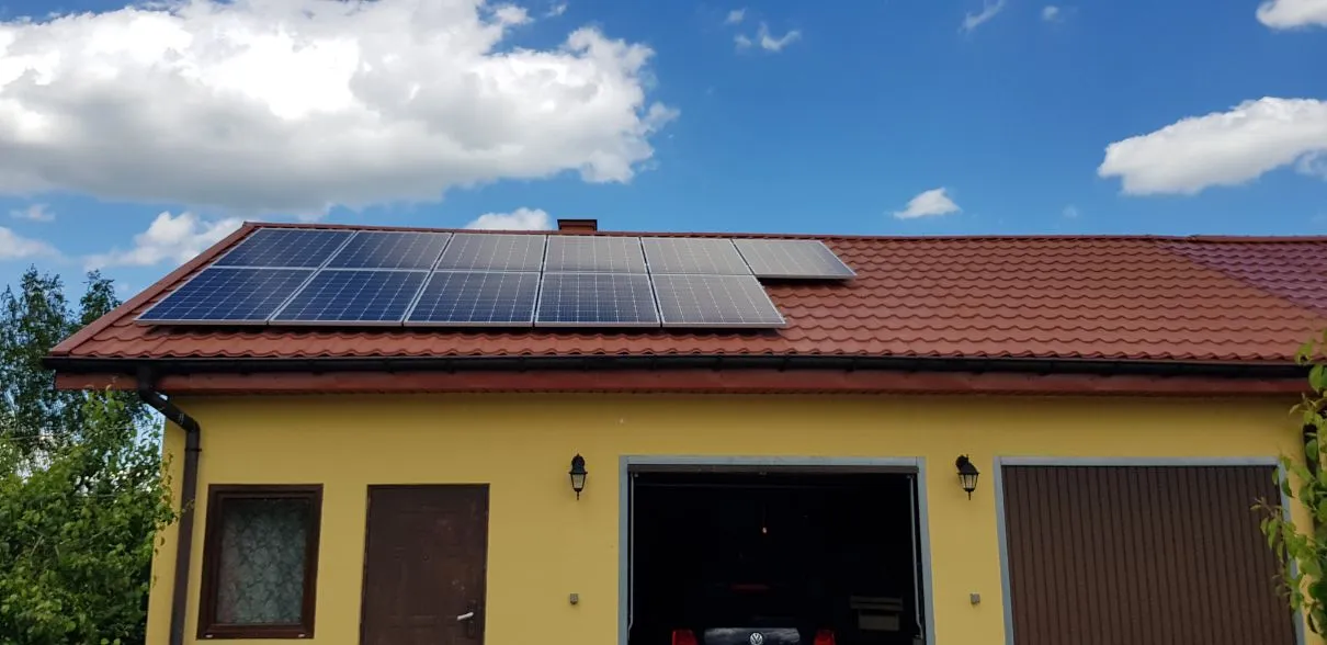 Fotowoltaika 4 kWp, Bieliny. Realizacja Grupa PV